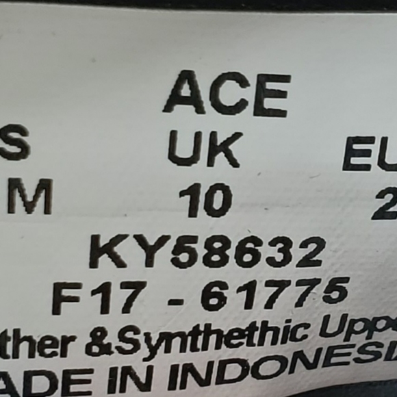 Keds Ace Black Leather Lace Up Sneakers for Girls or Boys! - Picture 6 of 6